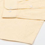 Airloom Orange Plain Linen Button Down Shirt - John Ellies