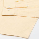 Airloom Orange Plain Linen Button Down Shirt - John Ellies