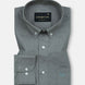Airloom Smoke Plain Linen Button Down Shirt - John Ellies