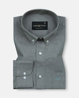 Airloom Smoke Plain Linen Button Down Shirt