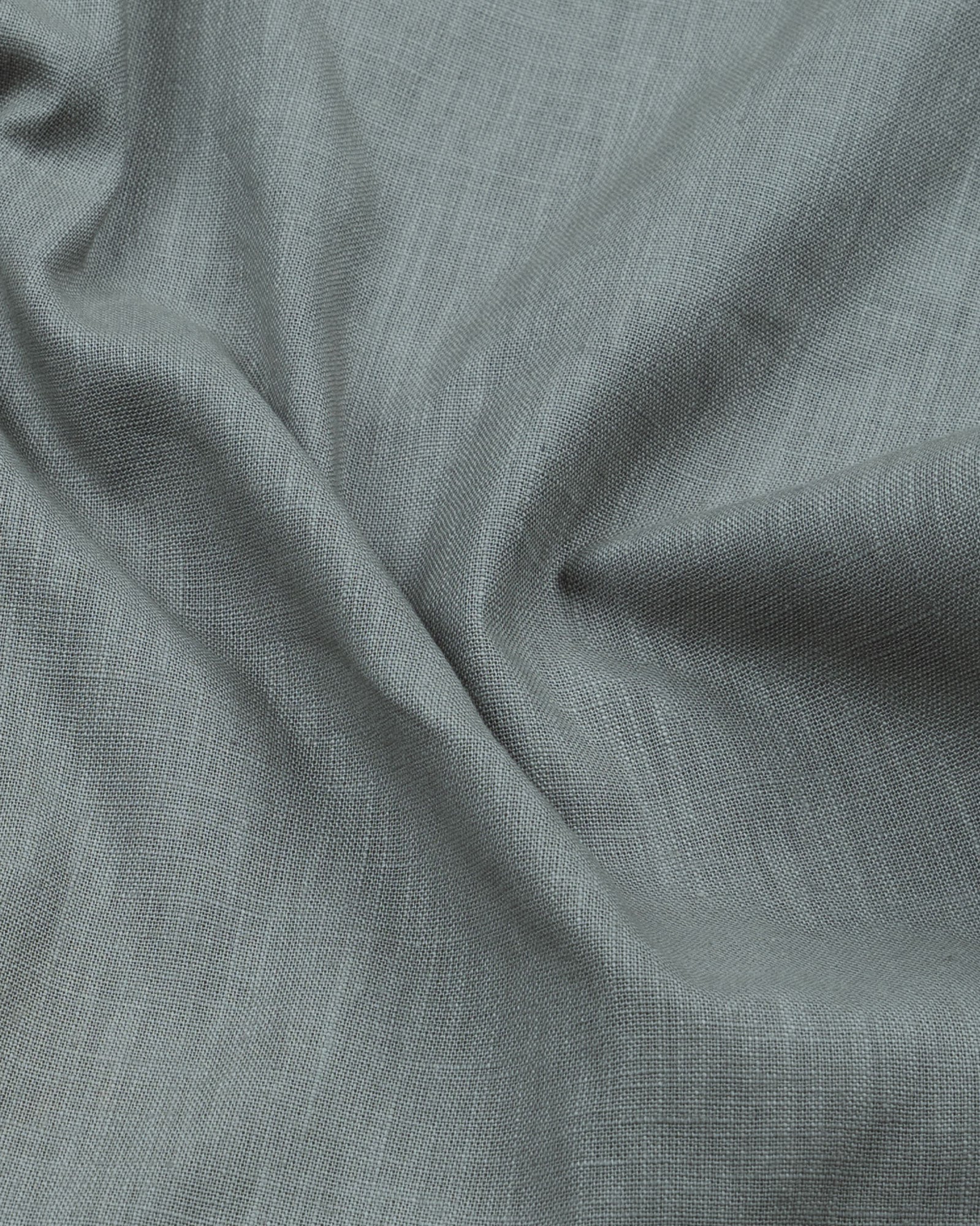 Airloom Smoke Plain Linen Button Down Shirt - John Ellies