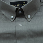 Airloom Smoke Plain Linen Button Down Shirt - John Ellies