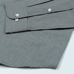 Airloom Smoke Plain Linen Button Down Shirt - John Ellies