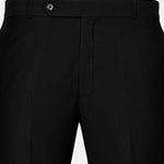 Canes Black Plain Formal Cotton Pant - John Ellies