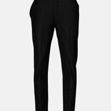 Madls Black Plain Formal Cotton Pant - John Ellies