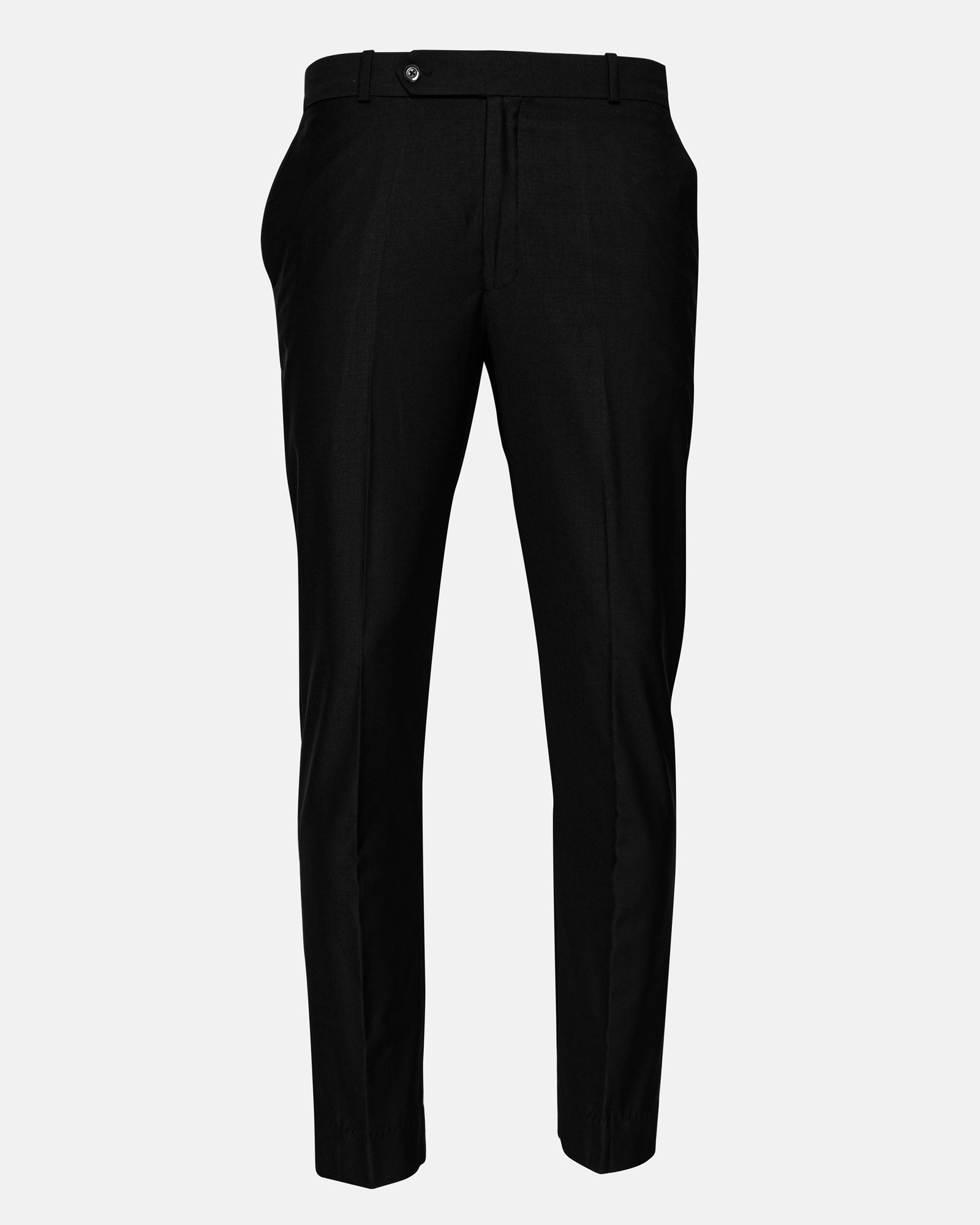 Madls Black Plain Formal Cotton Pant - John Ellies