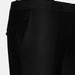 Canes Black Plain Formal Cotton Pant - John Ellies
