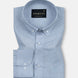 Airloom Powder Blue Plain Linen Button Down Shirt - John Ellies