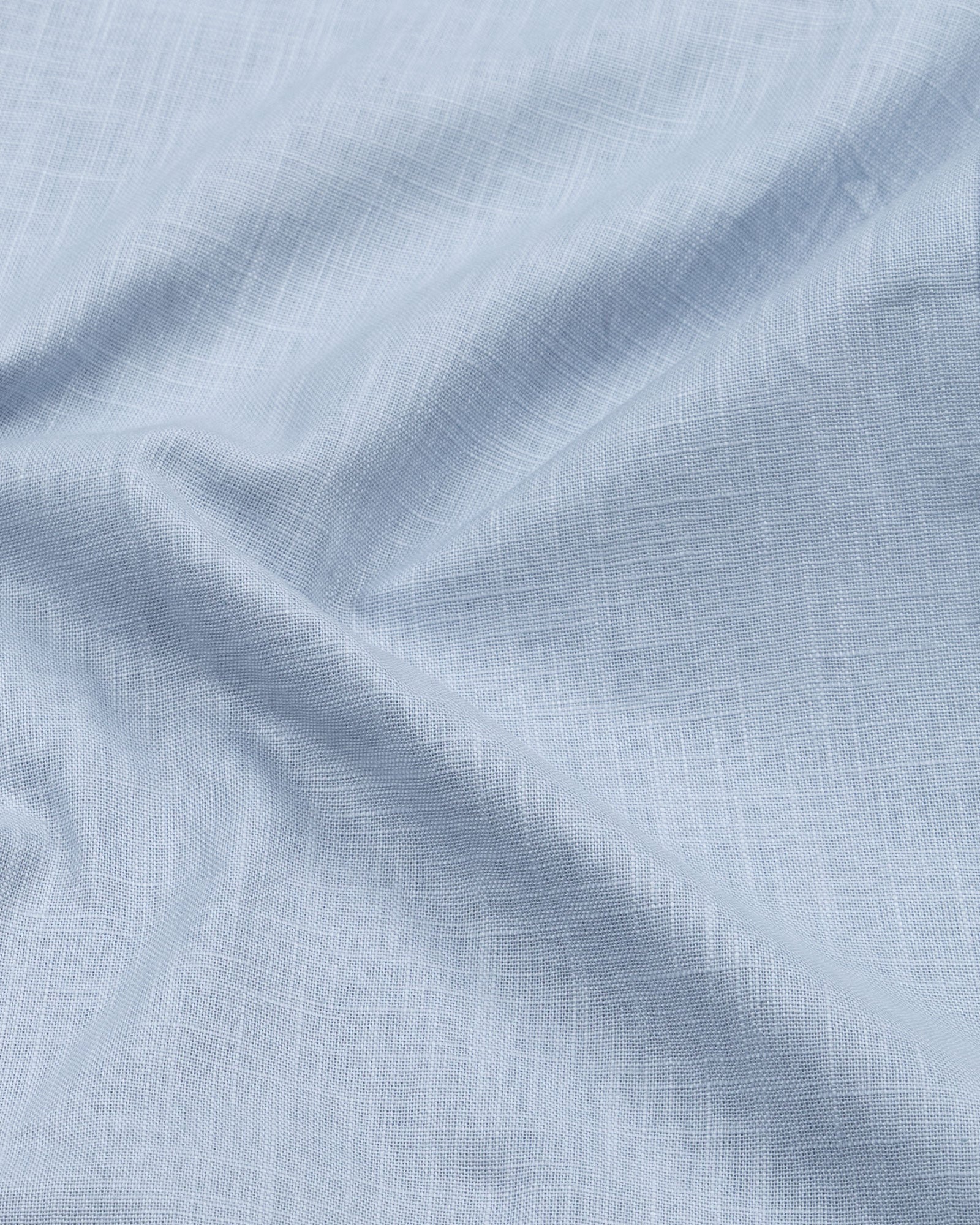 Airloom Powder Blue Plain Linen Button Down Shirt - John Ellies