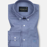 Airloom Grey Plain Linen Button Down Shirt - John Ellies