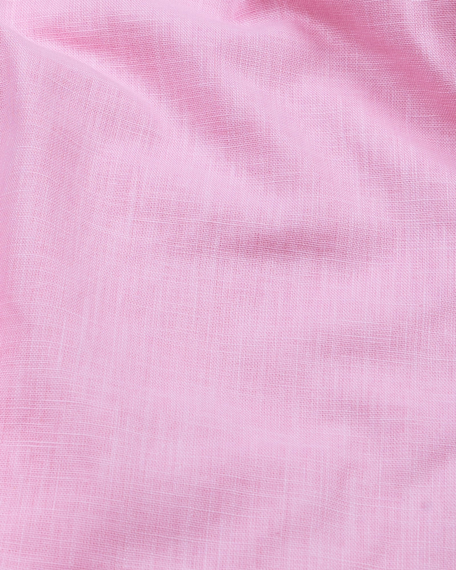 Airloom Pink Plain Linen Button Down Shirt - John Ellies