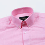 Airloom Pink Plain Linen Button Down Shirt - John Ellies