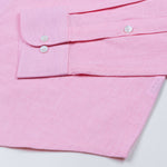 Airloom Pink Plain Linen Button Down Shirt - John Ellies
