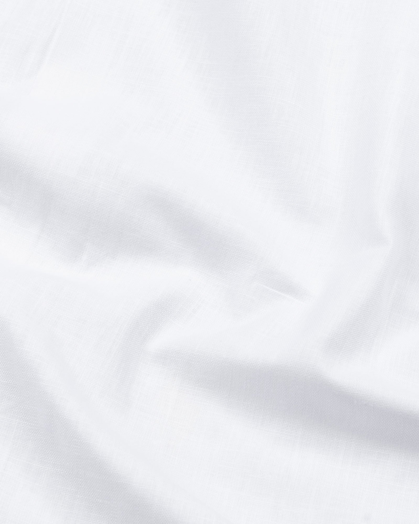 Airloom White Plain Linen Button Down Shirt - John Ellies