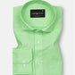 Solin Lime Plain Linen Shirt - John Ellies