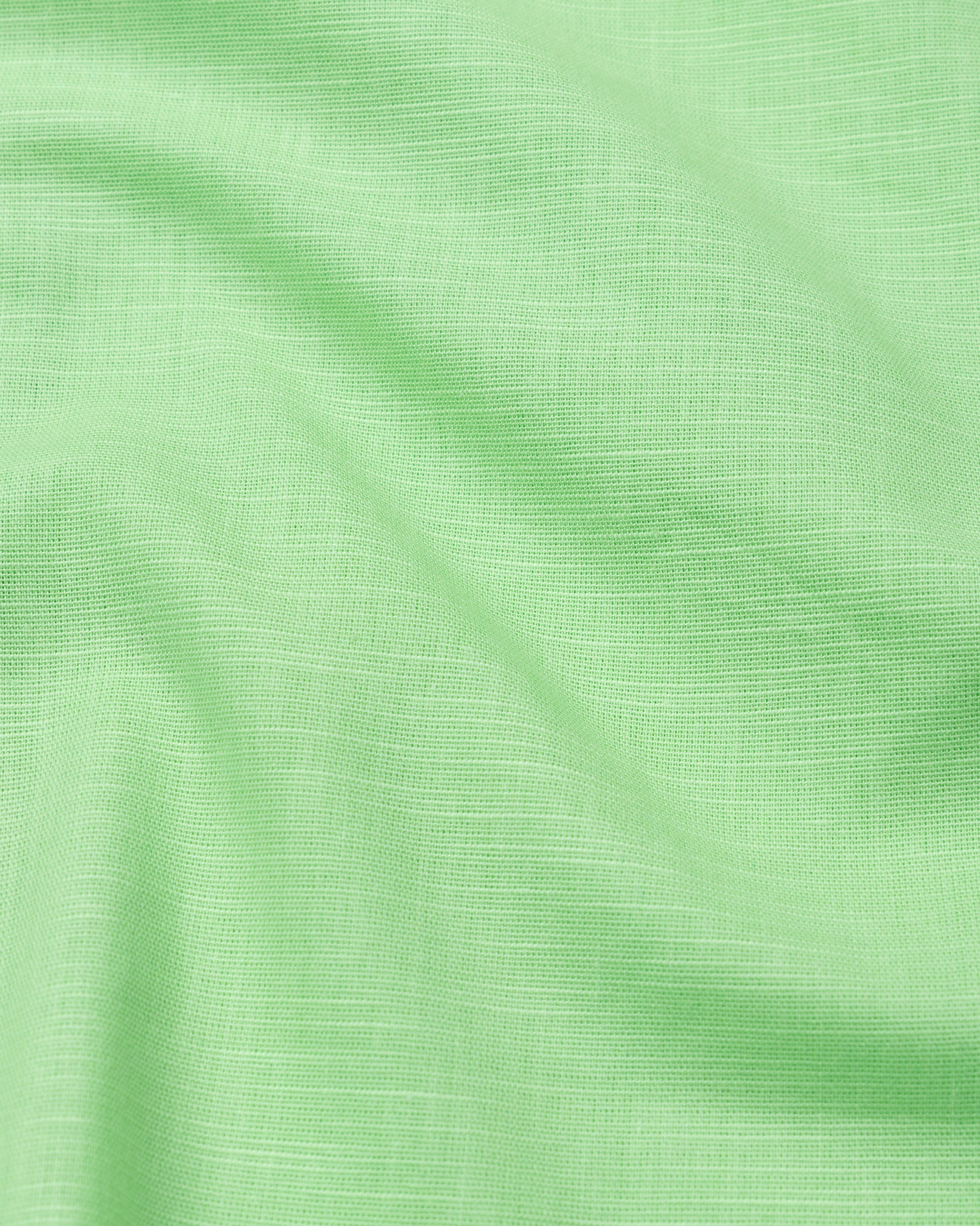 Solin Lime Plain Linen Shirt - John Ellies