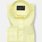 Solin Yellow Plain Linen Shirt - John Ellies