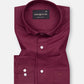 Solin Maroon Plain Linen Shirt - John Ellies