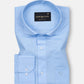 Solin Sky Blue Plain Linen Shirt - John Ellies