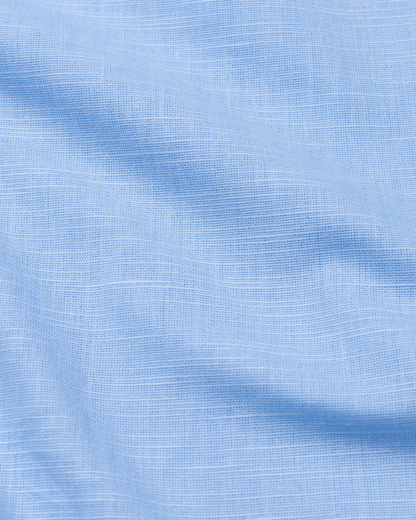 Solin Sky Blue Plain Linen Shirt - John Ellies