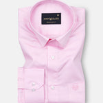 Braun Pink Plain Cotton Shirt - John Ellies