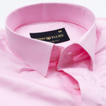 Braun Pink Plain Cotton Shirt - John Ellies