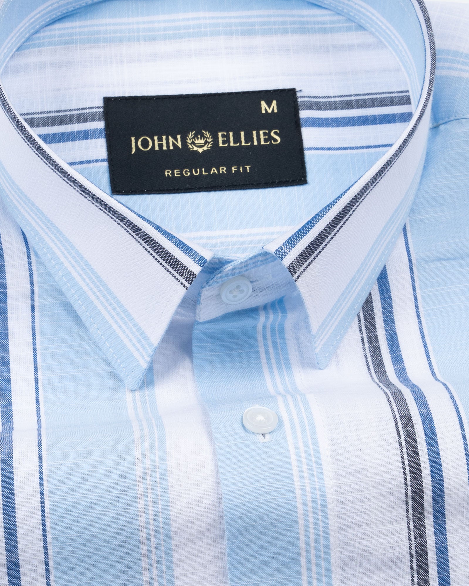 Caevor Blue Strips Linen Shirt - John Ellies