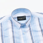 Caevor Blue Strips Linen Shirt - John Ellies