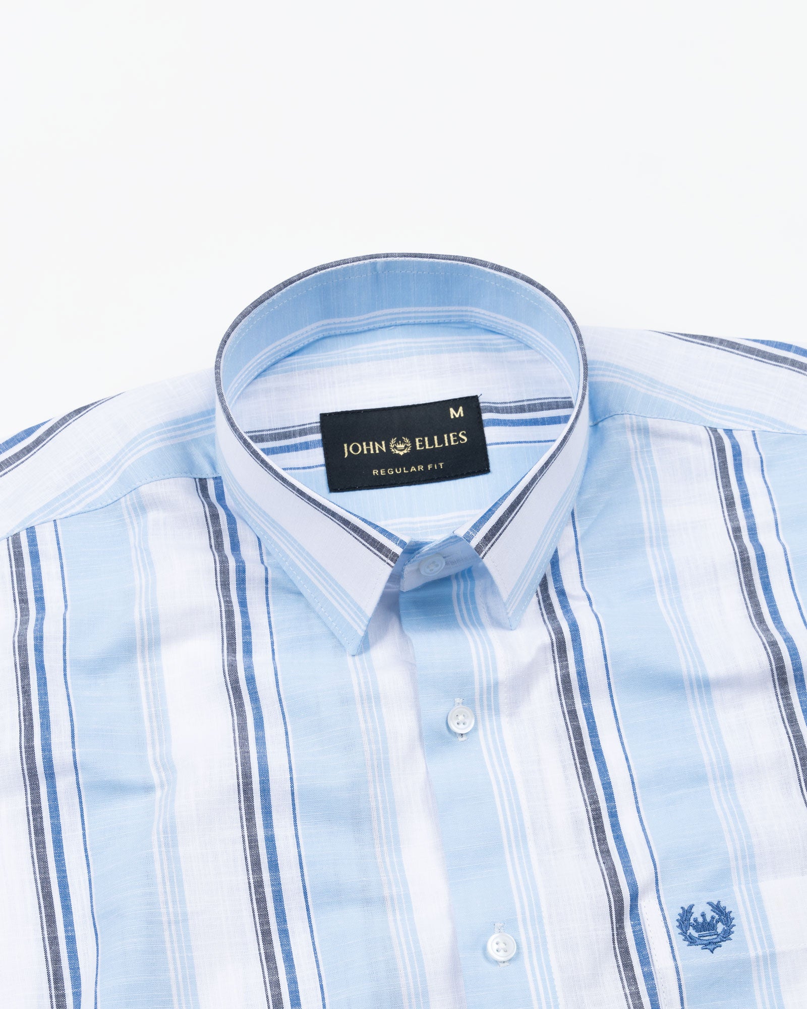 Caevor Blue Strips Linen Shirt - John Ellies