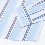 Caevor Blue Strips Linen Shirt - John Ellies