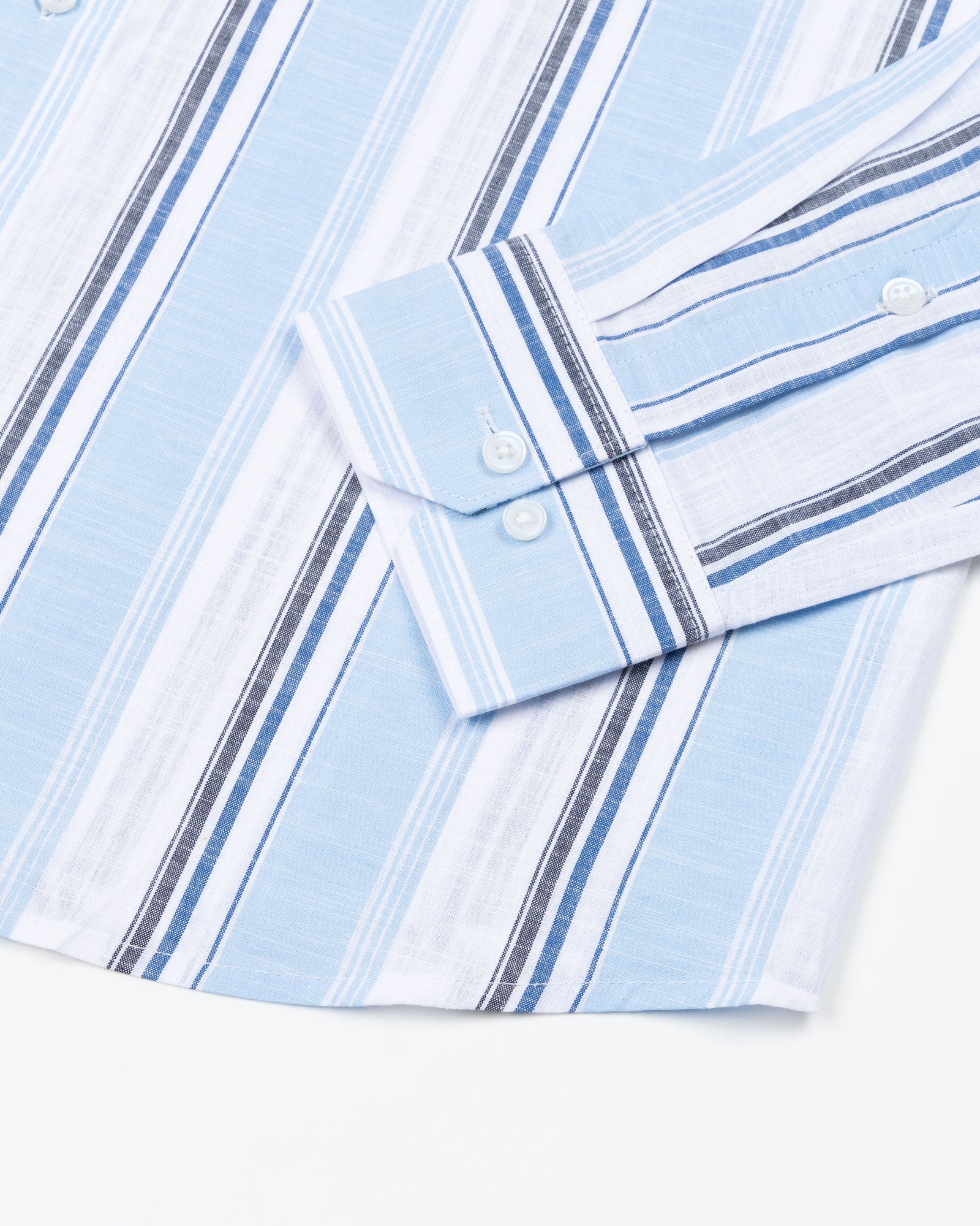 Caevor Blue Strips Linen Shirt - John Ellies