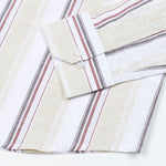 Caevor Pastel Yellow Strips Linen Shirt - John Ellies