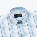 Caevor Green Strips Linen Shirt - John Ellies
