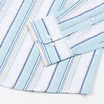 Caevor Green Strips Linen Shirt - John Ellies