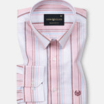 Caevor Pink Strips Linen Shirt - John Ellies