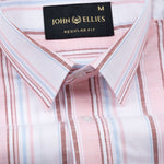 Caevor Pink Strips Linen Shirt - John Ellies