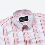 Caevor Pink Strips Linen Shirt - John Ellies