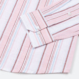 Caevor Pink Strips Linen Shirt - John Ellies