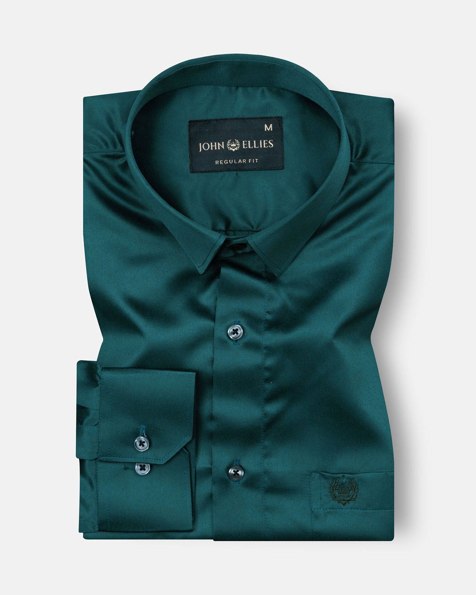 Zephan Green Premium Satin Shirt - John Ellies