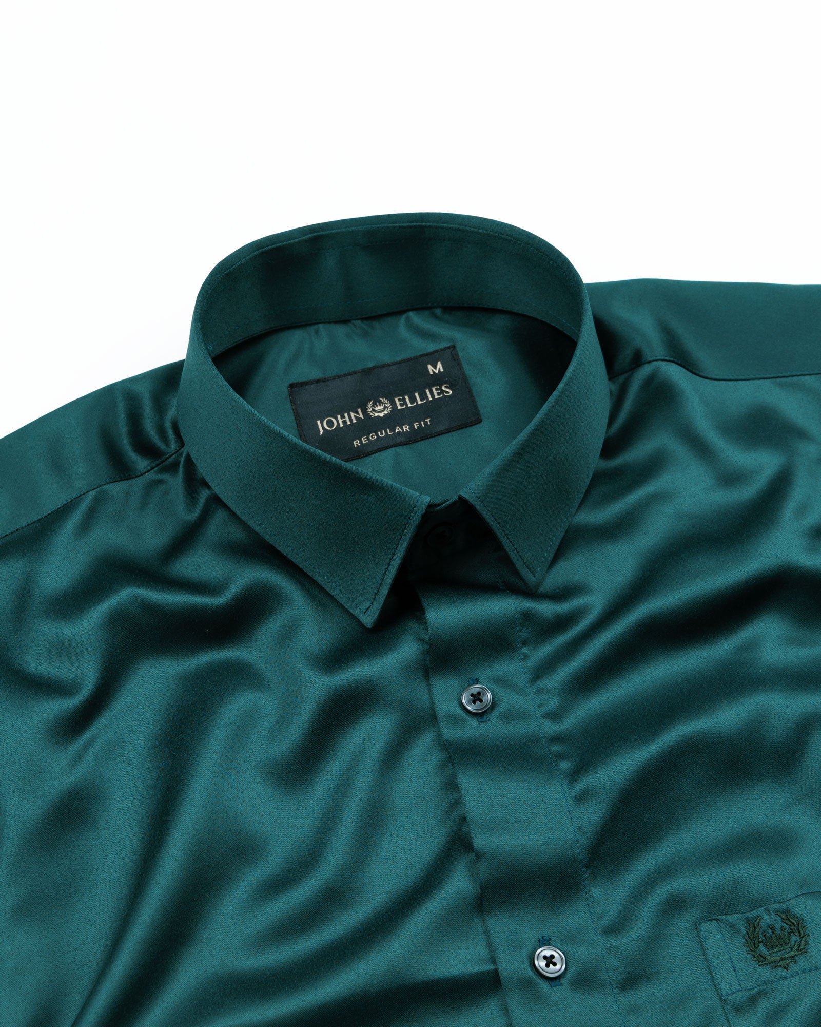 Zephan Green Premium Satin Shirt - John Ellies