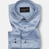 Zephan Silver Premium Satin Shirt - John Ellies