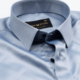 Zephan Silver Premium Satin Shirt - John Ellies