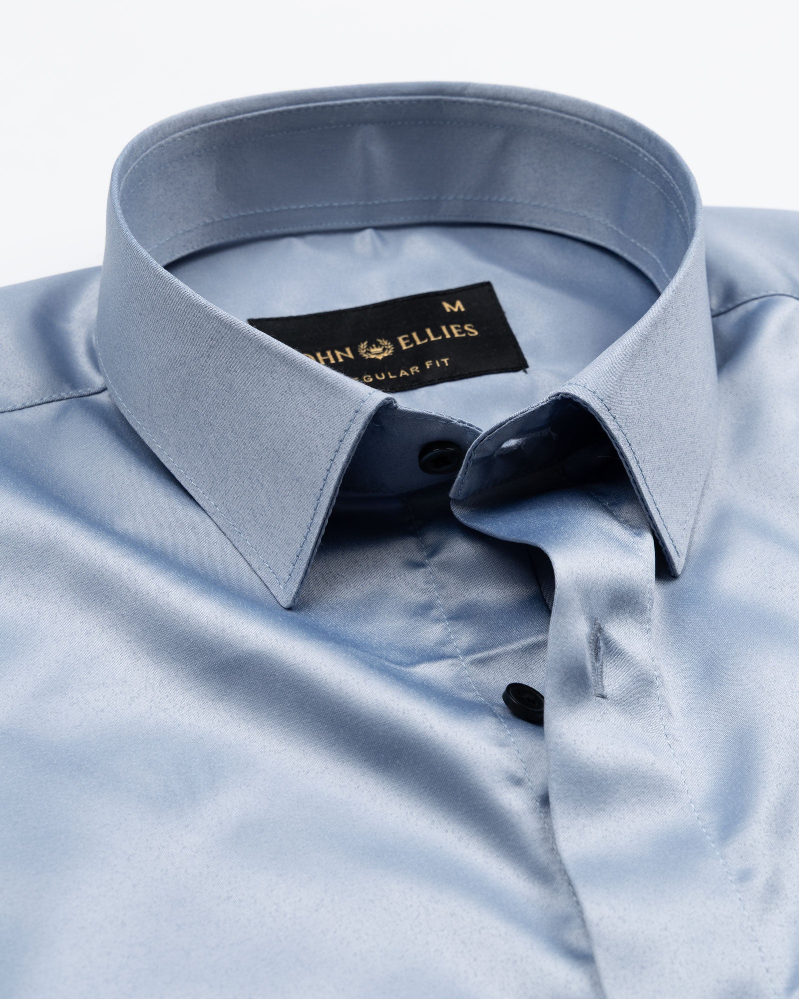 Zephan Silver Premium Satin Shirt - John Ellies