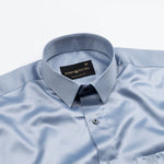 Zephan Silver Premium Satin Shirt - John Ellies