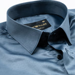 Zephan Grey Premium Satin Shirt - John Ellies