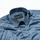 Zephan Grey Premium Satin Shirt - John Ellies