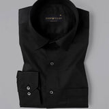 Jet Black Premium Giza Cotton Shirt