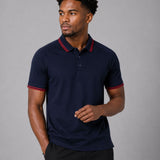 Reonawl Navy Blue Cotton Polo T-Shirt