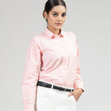 Strata Orange Stripes Oxford Cotton Women Shirt - John Ellies