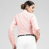 Strata Orange Stripes Oxford Cotton Women Shirt - John Ellies
